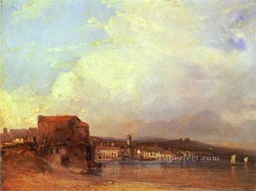 リチャード・パークス・ボニントン Painting - ルガーノ湖 1826 ロマンチックな海の風景 リチャード・パークス・ボニントン